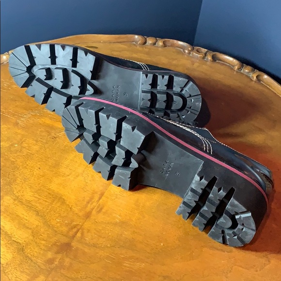 Zara Woman metallic brogues - size 39 - Picture 4 of 6